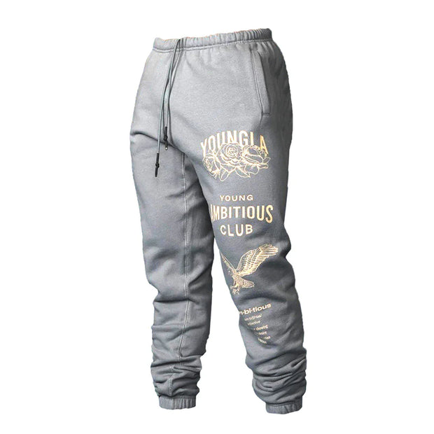 Youngla Men'S Thicken Ankle-Tied Sports Pants